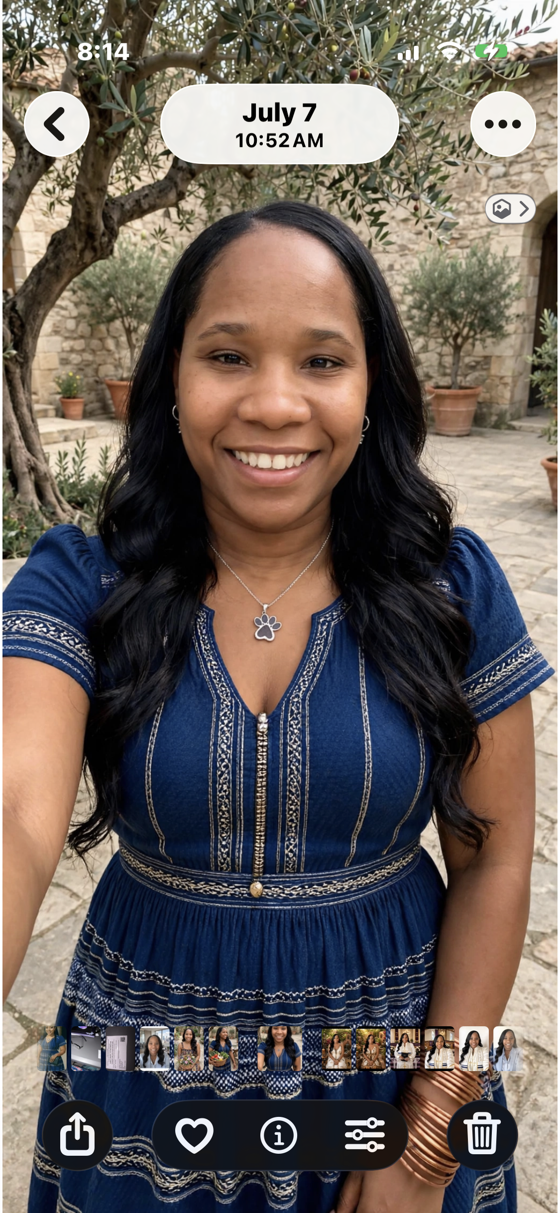 Indigo Boho Heritage Midi Dress | Chayil Lion of Judah Edition