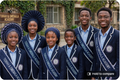 Torah & Omenala Academy students in navy blazer uniform set with gold emblem sashes